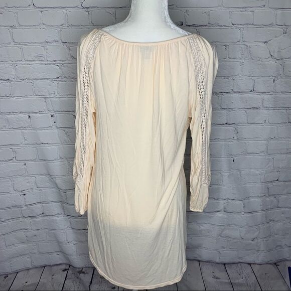 Lucky Brand Peach lace peasant top - Picture 7 of 11